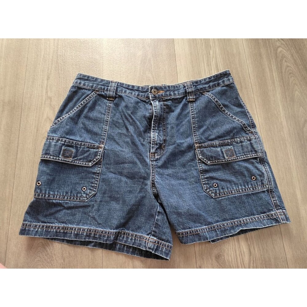 Sonoma Jeans 12 Blue Denim Cargo Shorts With Pockets